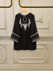 3 Piece - Pure Embroidered Cotton Net Suit S112804