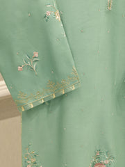 Pure Embroidered Silk Net Shirt S112791