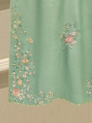 Pure Embroidered Silk Net Shirt S112791