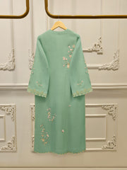 Pure Embroidered Silk Net Shirt S112791