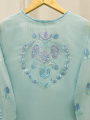 3 Piece - Pure Embroidered Cotton Net Suit S112802