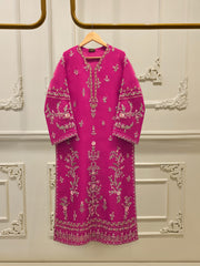 2 Piece - Pure Organza Embroidered Suit S112809