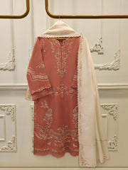 3 Piece - Embroidered Kora Cotton Suit  S112800