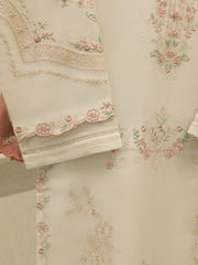 3 Piece - Embroidered Kora Cotton Suit  S112817