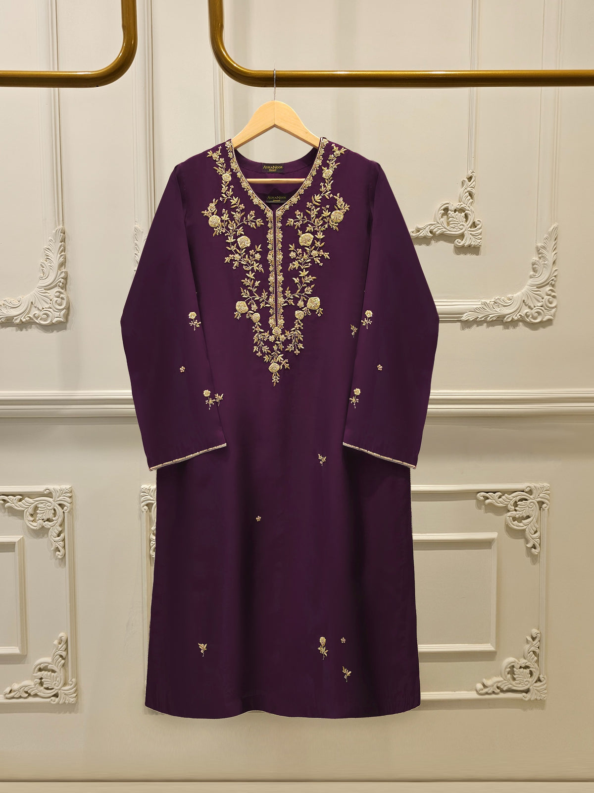 2 Piece-  Pure Embroidered Sheesha Silk Suit S112830