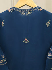 2 Piece - Pure Organza Embroidered Suit S112471