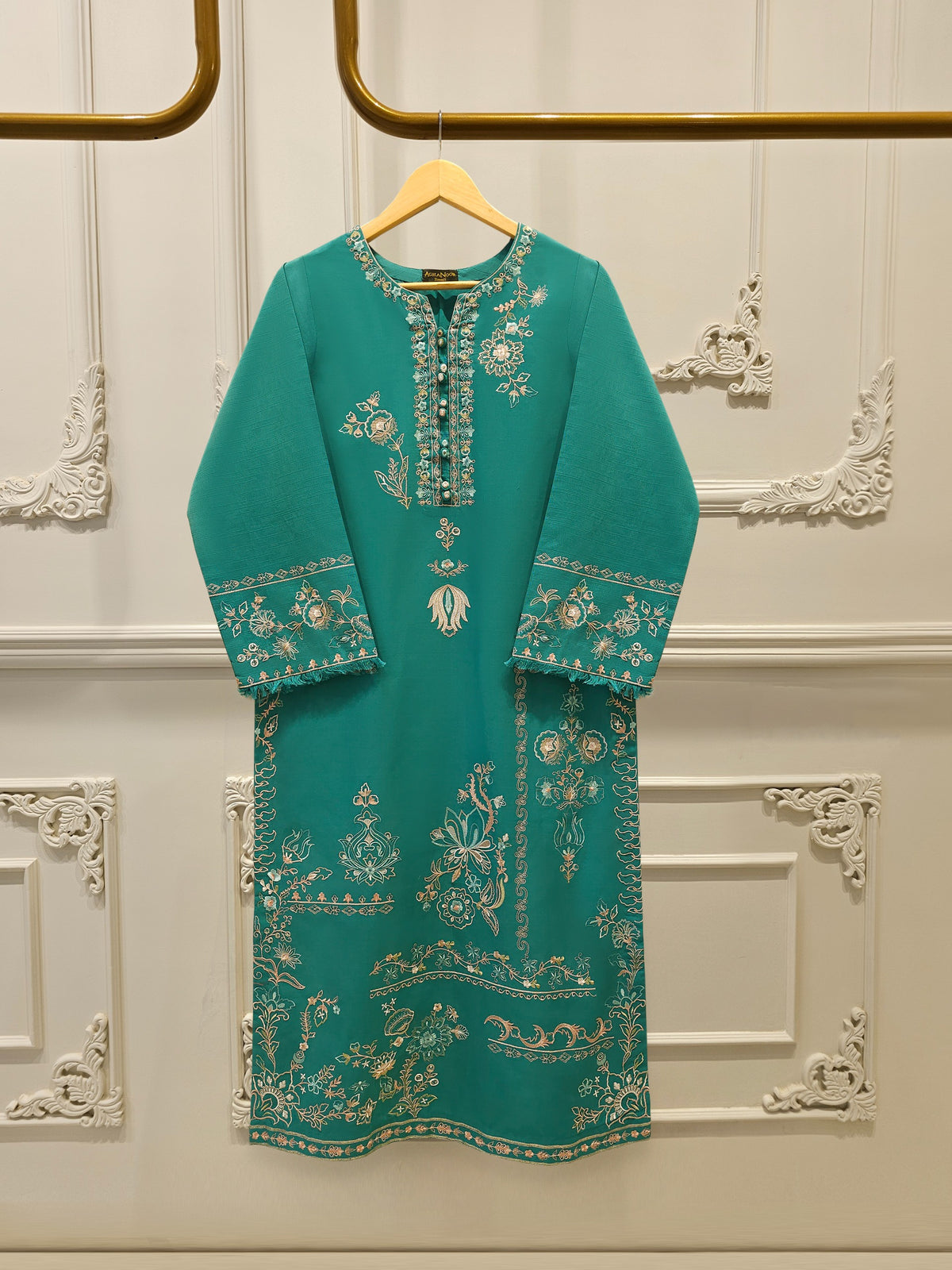 2 Piece - Embroidered  Khaddar Suit S112838