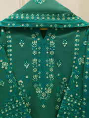 3 Piece - Embroidered Khaddar Suit S112833