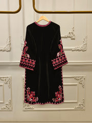 2 Piece - Embroidered Velvet Suit S112840