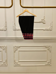 2 Piece - Embroidered Velvet Suit S112840