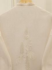 3 Piece - Pure Embroidered Cotton Net Suit S112846