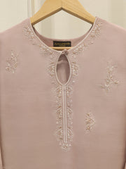 2 Piece- Pure Korean Silk Embroidered Suit S112848