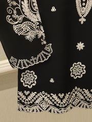 2 Piece - Pure Embroidered Cotton Net Suit S112814