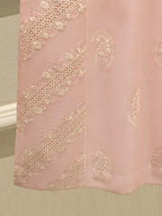 3 Piece - Pure Embroidered Cotton Net Suit S112866