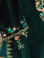 2 Piece - Embroidered Velvet Suit S112901