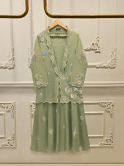 Pure Embroidered Cotton Net Shirt S112912