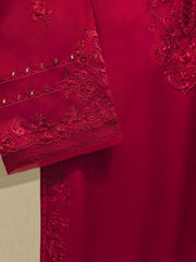 2 Piece- Pure Korean Silk Embroidered Suit S112914