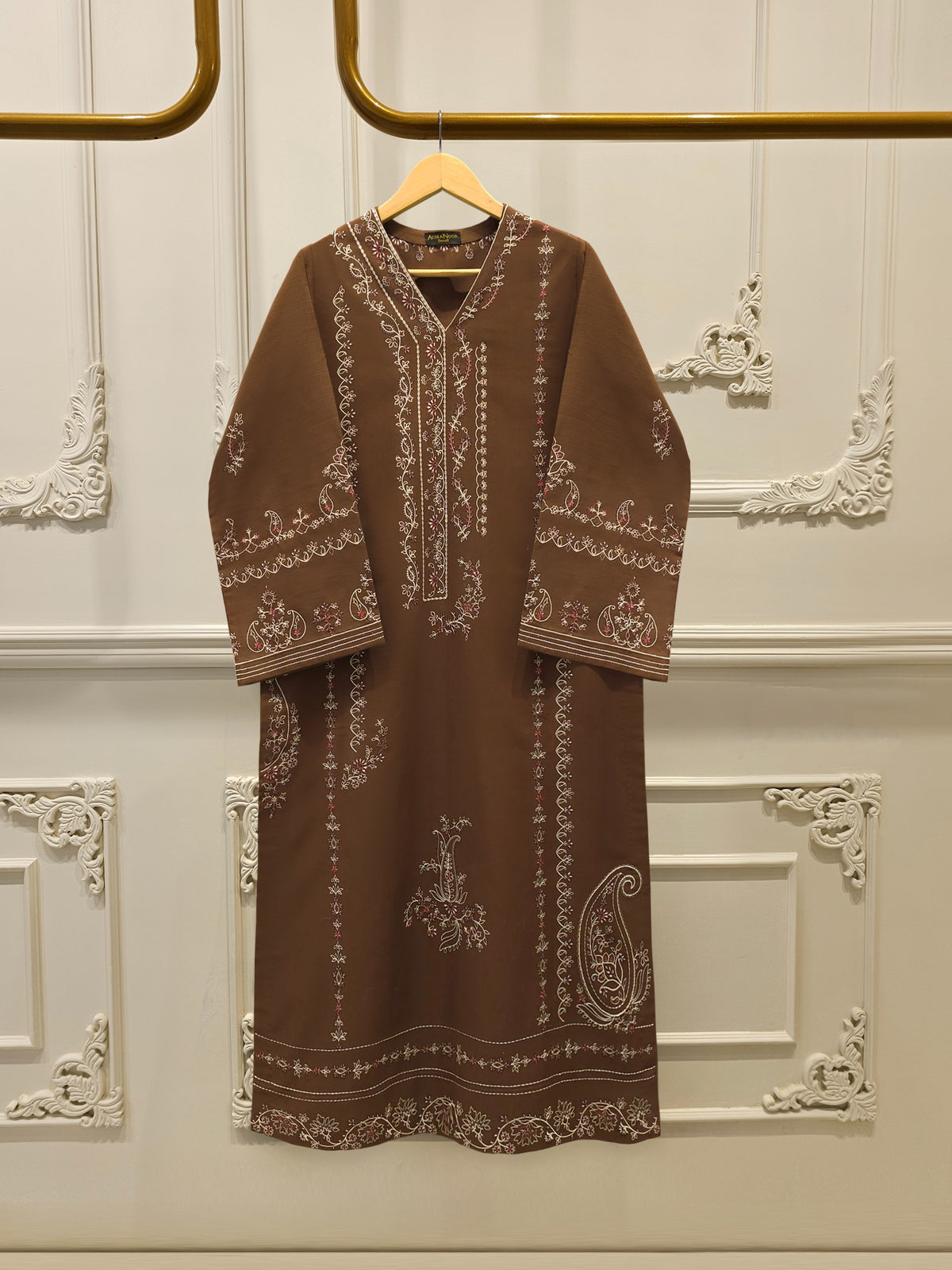 2 Piece - Embroidered  Khaddar Suit S112920
