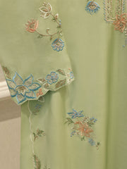 Pure Embroidered Sheesha Silk Shirt S112924