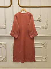 3 Piece - Pure Organza Embroidered Suit S112919