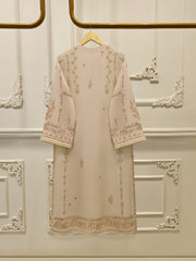 3 Piece - Pure Chiffon Embroidered Suit S112940