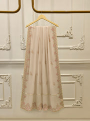 3 Piece - Pure Chiffon Embroidered Suit S112940