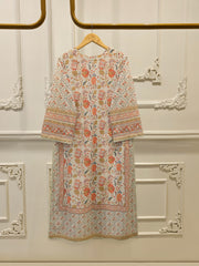 Digital Printed Embroidered Cambric Shirt S112958