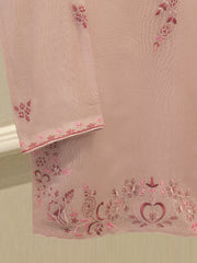 3 Piece - Pure Embroidered Cotton Net Suit S112955