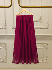 3 Piece - Pure Embroidered Cotton Net Suit S112955