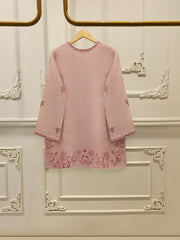 3 Piece - Pure Embroidered Cotton Net Suit S112955