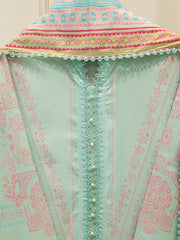 3 Piece - Digital Printed Embroidered Cambric Suit S112966