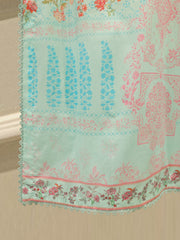 3 Piece - Digital Printed Embroidered Cambric Suit S112966