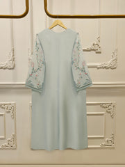 3 Piece-  Pure Embroidered Sheesha Silk Suit S112962