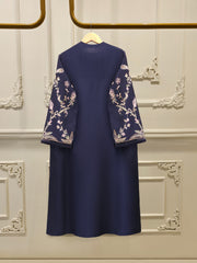 3 Piece-  Pure Embroidered Sheesha Silk Suit S112967