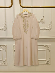 Pure Embroidered Sheesha Silk Shirt S112975