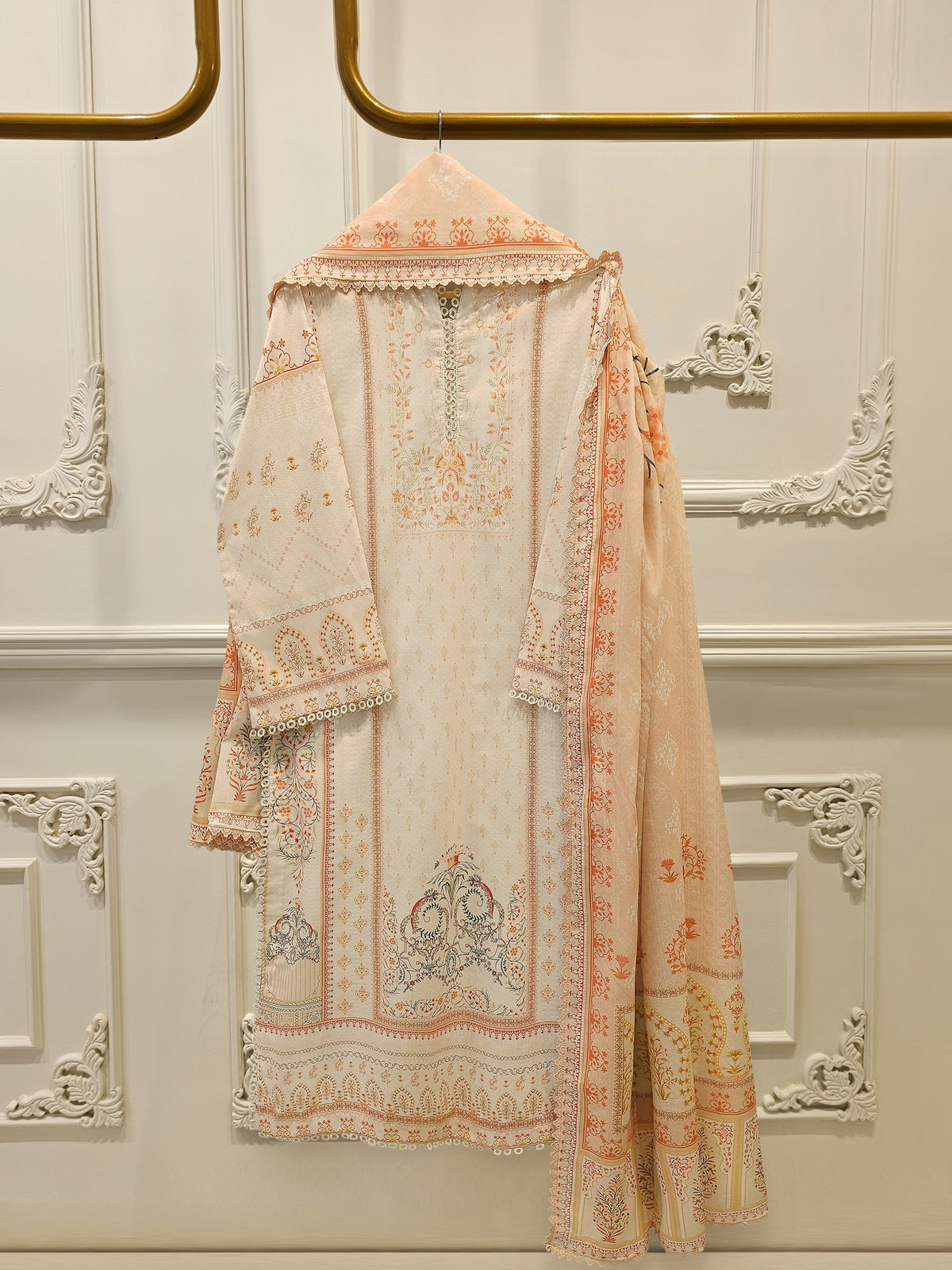 3 Piece - Digital Printed Cambric Suit S112978