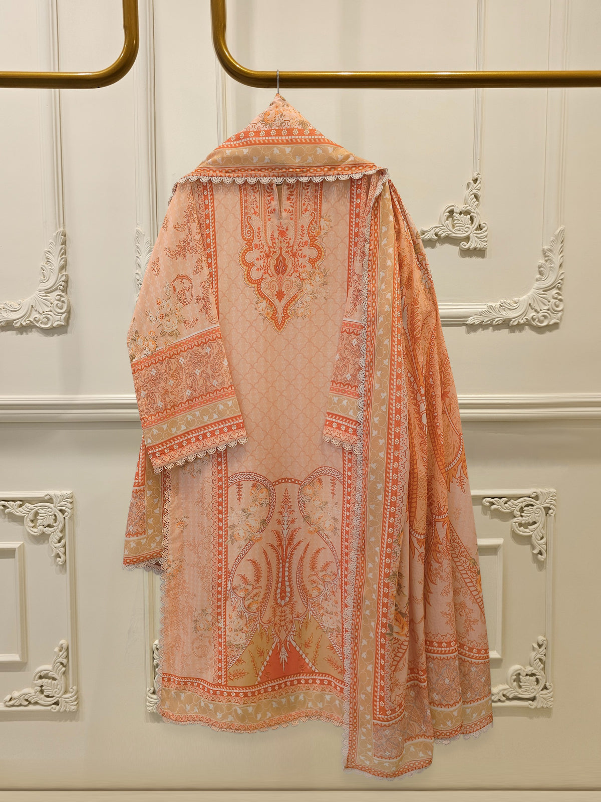 3 Piece - Digital Printed Cambric Suit S112984
