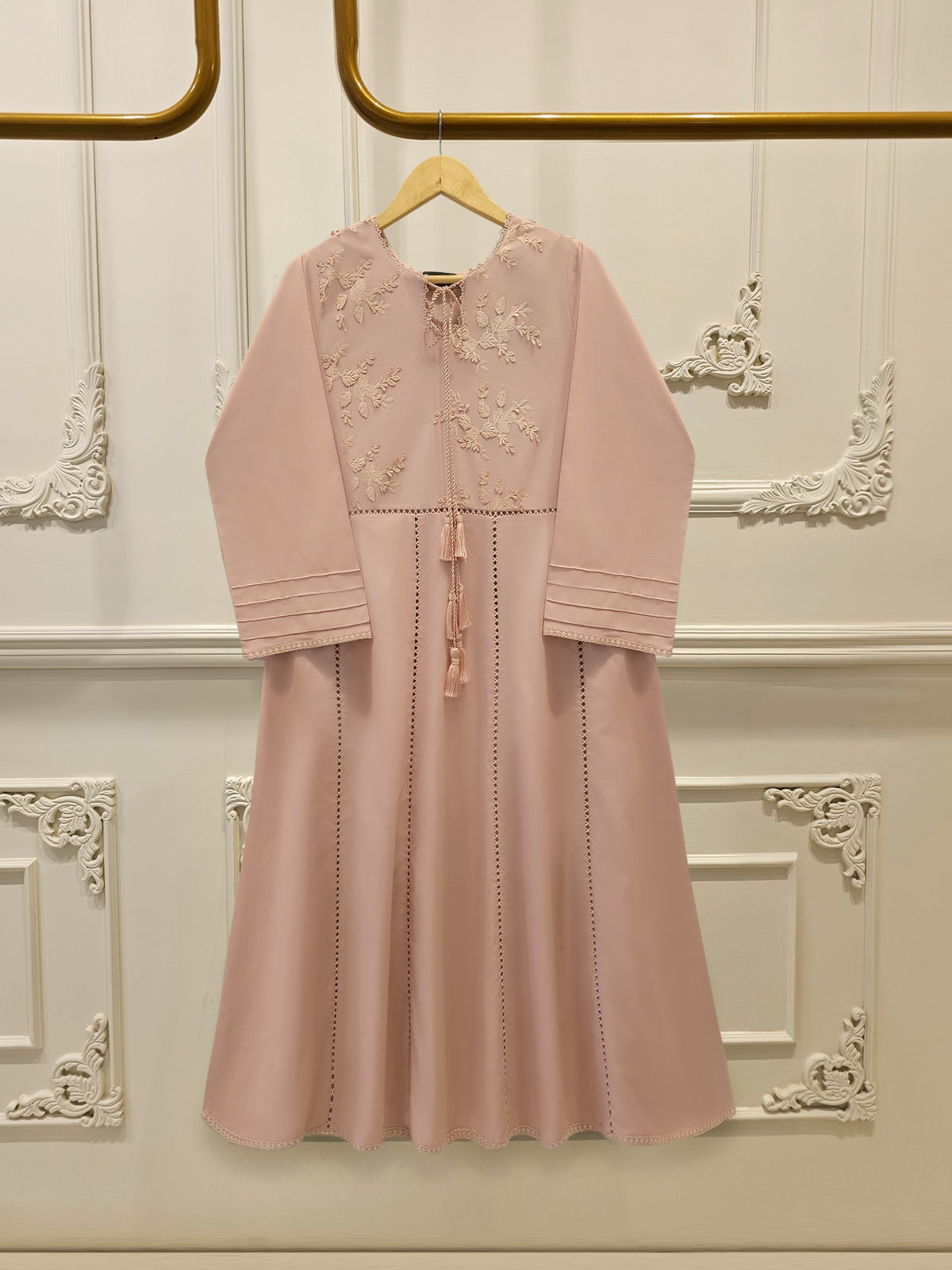 2 Piece - Embroidered Cambric Suit  S113005
