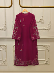 3 Piece- Pure Khaddi Silk Embroidered Suit S113011