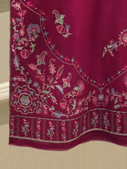 3 Piece- Pure Khaddi Silk Embroidered Suit S113011