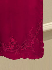 3 Piece - Pure Organza Embroidered Suit S113012