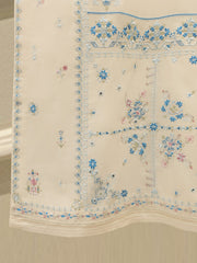 3 Piece - Embroidered Kora Cotton Suit  S113019