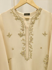 Pure Embroidered Sheesha Silk Shirt S113013