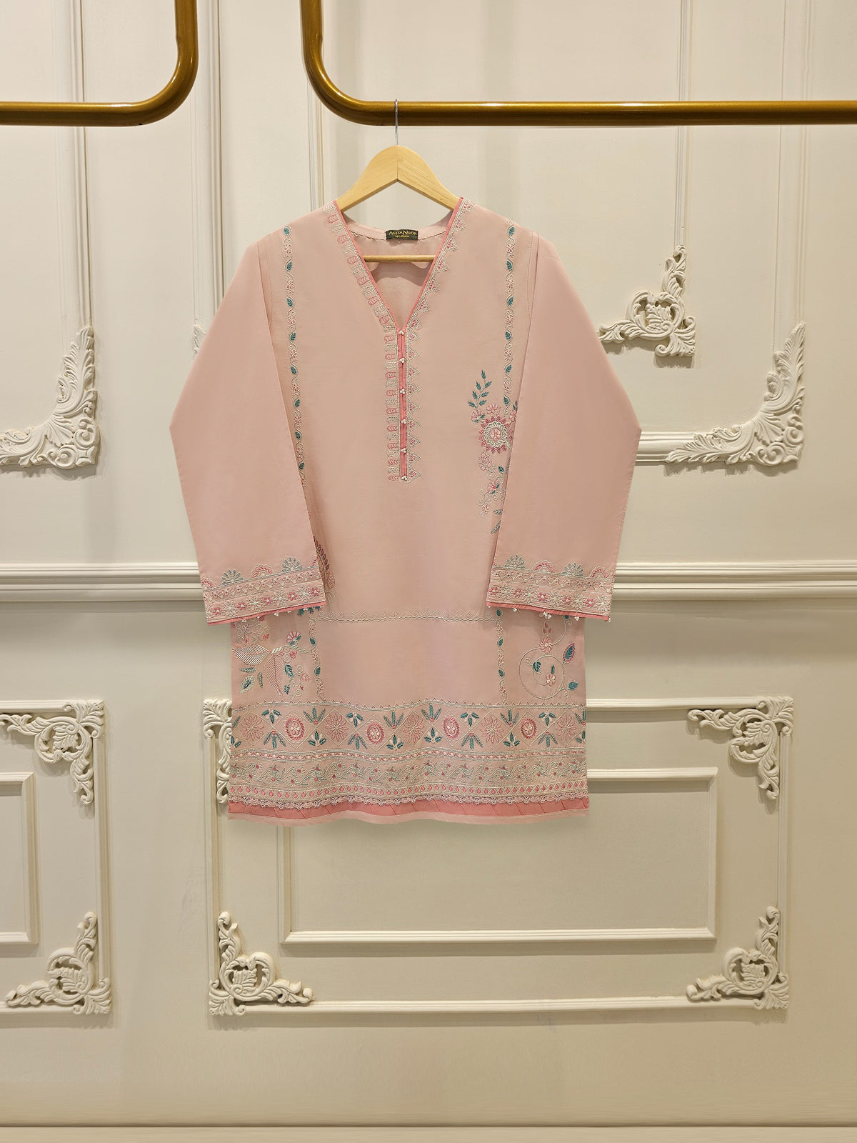 2 Piece - Embroidered Cambric Suit  S113018