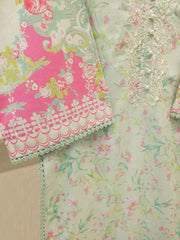 3 Piece - Digital Printed Embroidered  Cambric Suit S113067