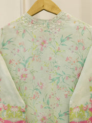 3 Piece - Digital Printed Embroidered  Cambric Suit S113067