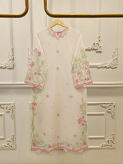 3 Piece - Embroidered Cambric Suit  S113083