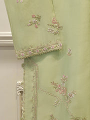 Pure Embroidered Sheesha Silk Shirt S113107