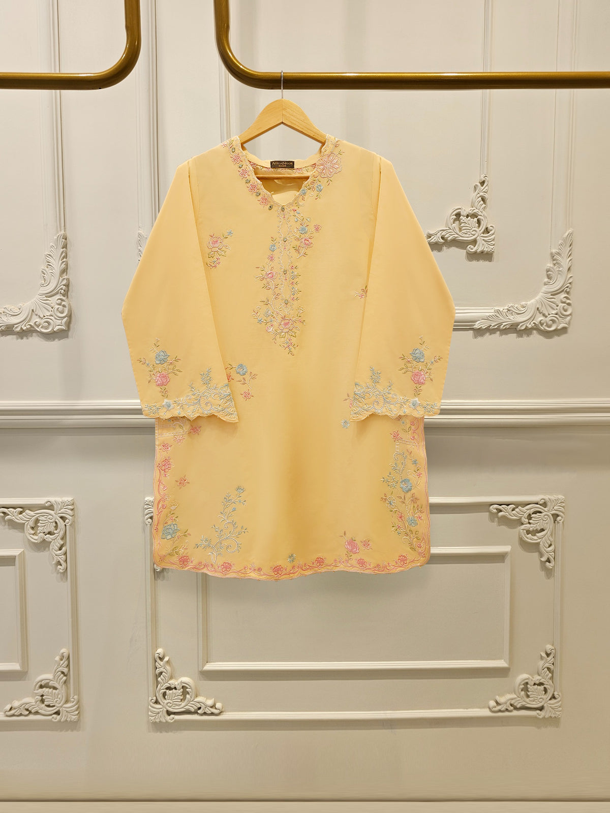 2 Piece - Embroidered Cambric Suit  S113122