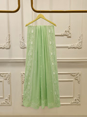 3 Piece - Pure Embroidered Cotton Net Suit S113241